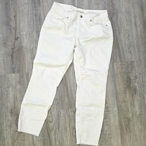 Artisan NY White Raw Hem Skinny Jeans Size 4